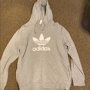 Original Grey Adidas Trefoil Hoodie
